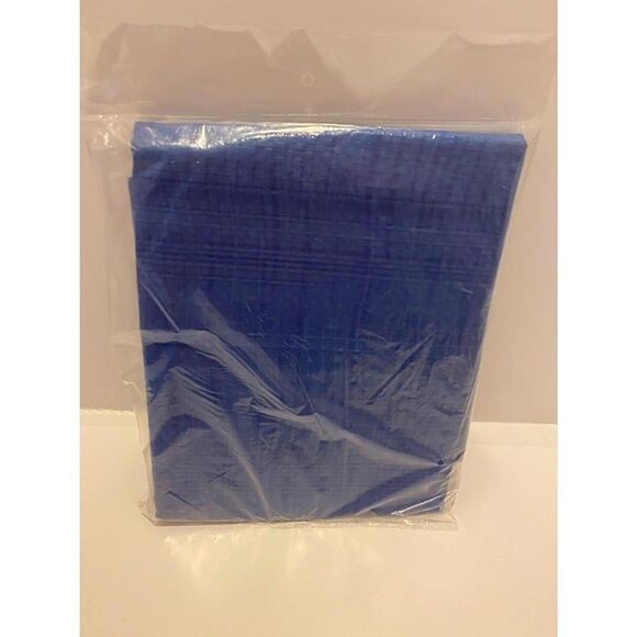 Tool Bench Hardware Lightweight Mesh Plastic Tarp Cover Blue 48 x 72 inch - Picture 4 of 5